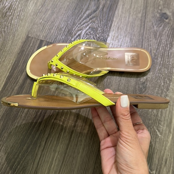 Dolce Vita Acid Yellow Stella Sandals - Picture 3 of 9
